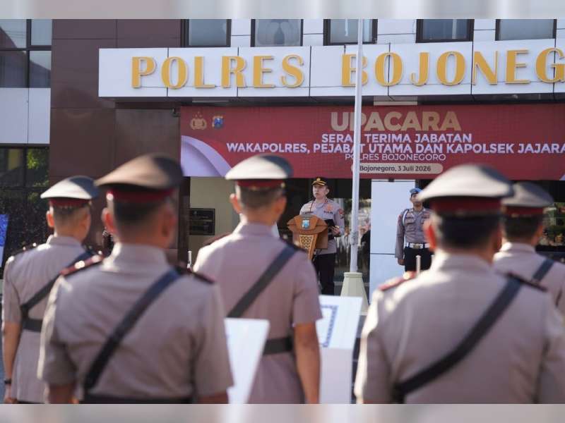 Kapolres AKBP Afrian Satya Permadi Pimpin Upacara Sertijab PJU Hingga Kapolsek, Ini Daftar Lengkapnya