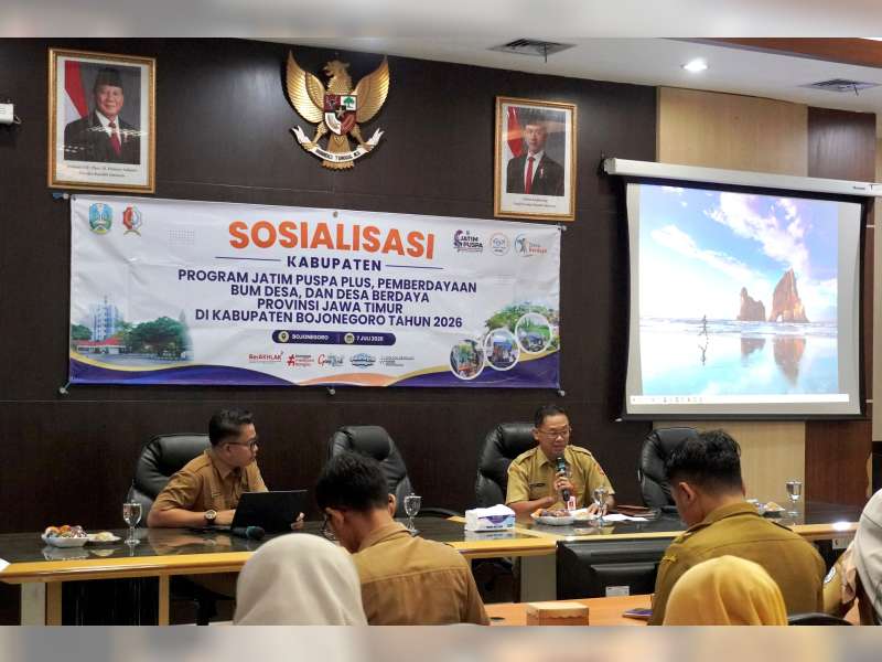 Dorong Kemandirian Ekonomi Desa, Pemkab Bojonegoro Sosialisasikan Program Jatim Puspa Plus dan Desa Berdaya