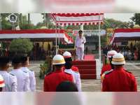 Upacara HUT ke-81 RI di Blora, Bupati Arief Galang Bantuan Bencana
