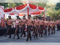 Tingkatkan Kedisiplinan Generasi Muda, 94 Peleton Pramuka Bojonegoro Ikuti Lomba Baris-Berbaris