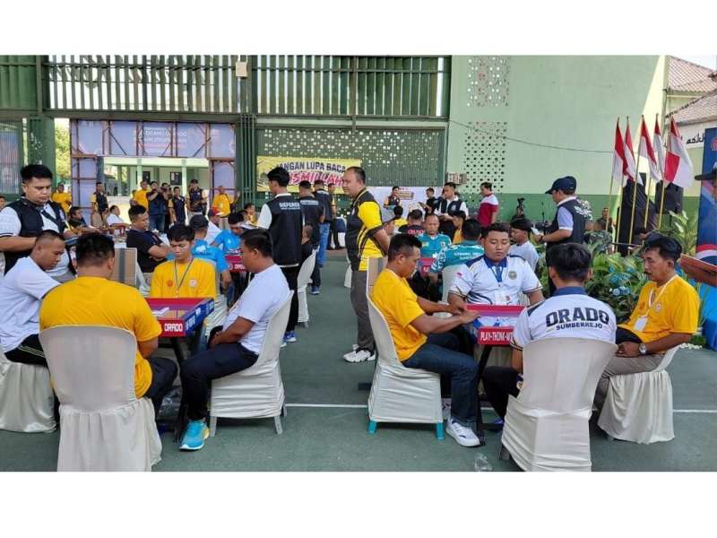 Sambut HUT ke-81 TNI, Kodim Bojonegoro dan ORADO Gelar Open Tournament Domino 101 Piala Panglima TNI