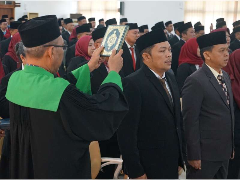 113 Pejabat ASN Pemkab Bojonegoro Dilantik, Bupati Setyo Wahono Tekankan Pentingnya Adab