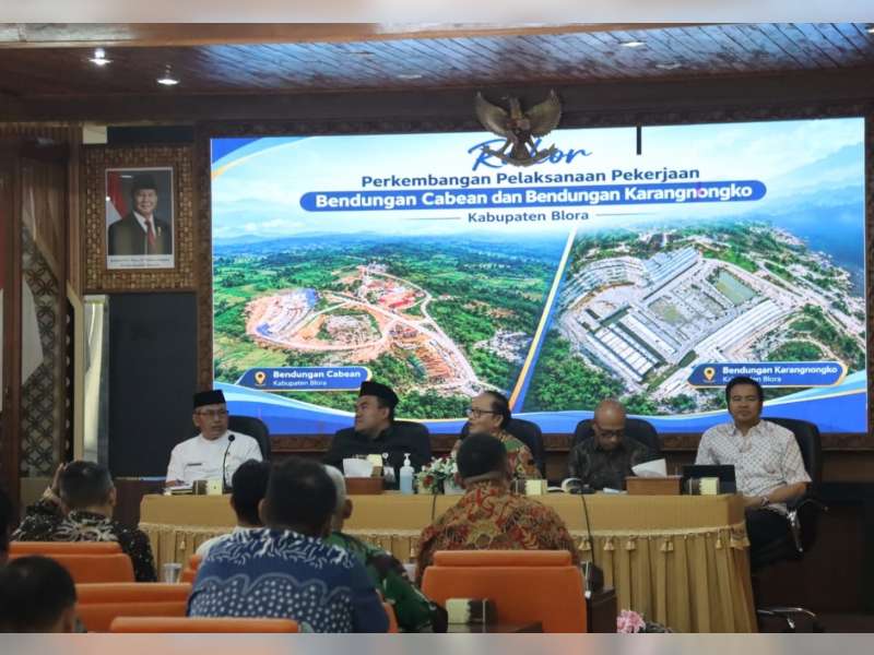 Pembangunan Bendungan Karangnongko dan Cabean Berlanjut, Pasar Ngawen Blora Siap Ditempati November 2026
