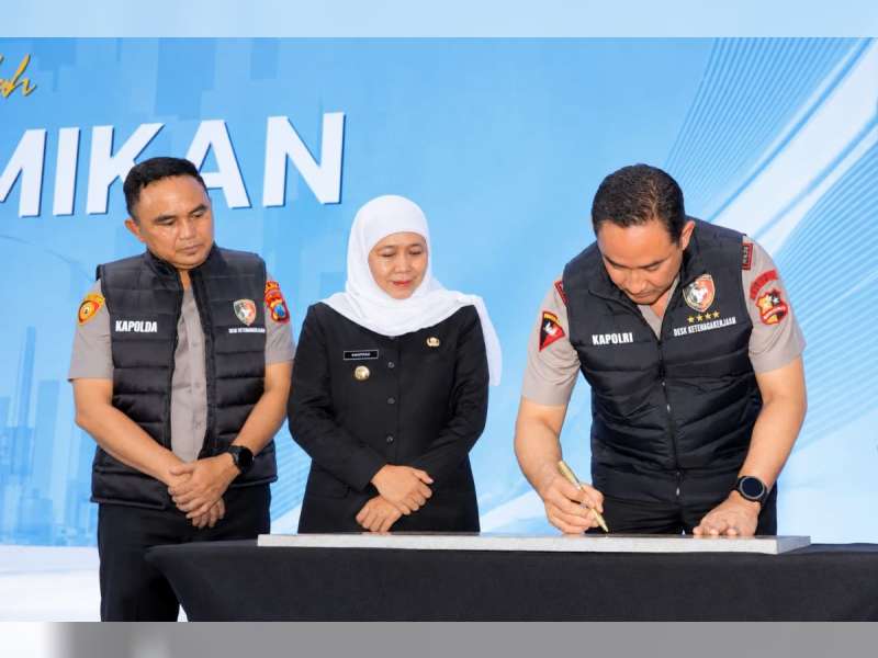 Perkuat Perlindungan Buruh, Pemprov Jatim dan Polri Resmi Hadirkan Desk Ketenagakerjaan di Polres