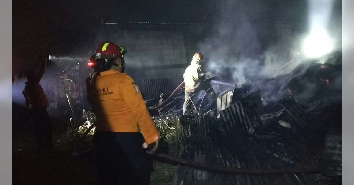 2 Rumah di Kapas, Bojonegoro Terbakar, 2 Unit Motor dan Uang Tunai Rp 50 Juta Turut Terbakar