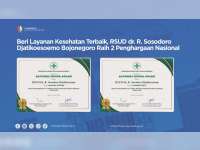 RSUD Sosodoro Bojonegoro Buktikan Mutu Layanan Jantung dan Saraf  dengan Penghargaan Tingkat Nasional