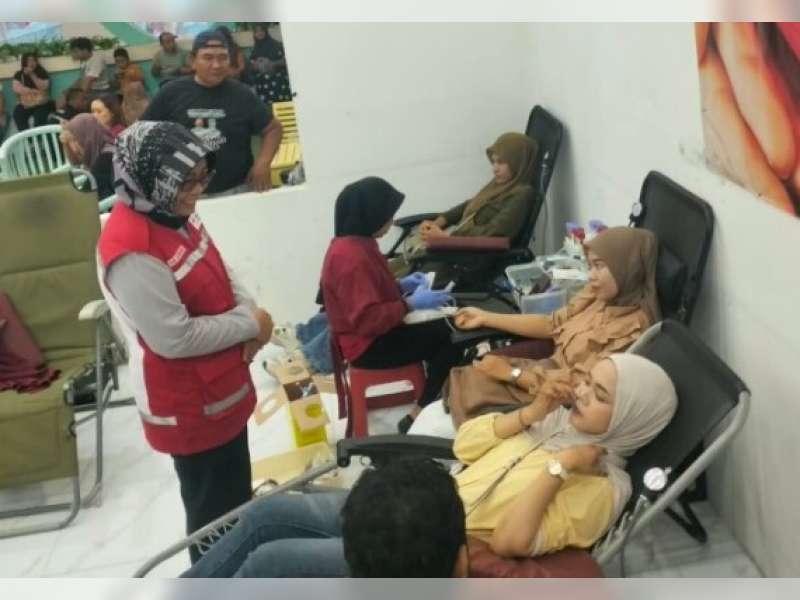 PMI Bojonegoro Kumpulkan 178 Kantong Darah dari Pendonor di Lokasi Wisata GoFun