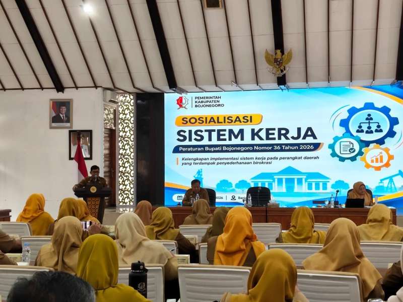 Pemkab Bojonegoro Sosialisasi Perbup Nomor 36 Tahun 2026 tentang Sistem Kerja ASN, Hapus Jabatan Subkoordinator
