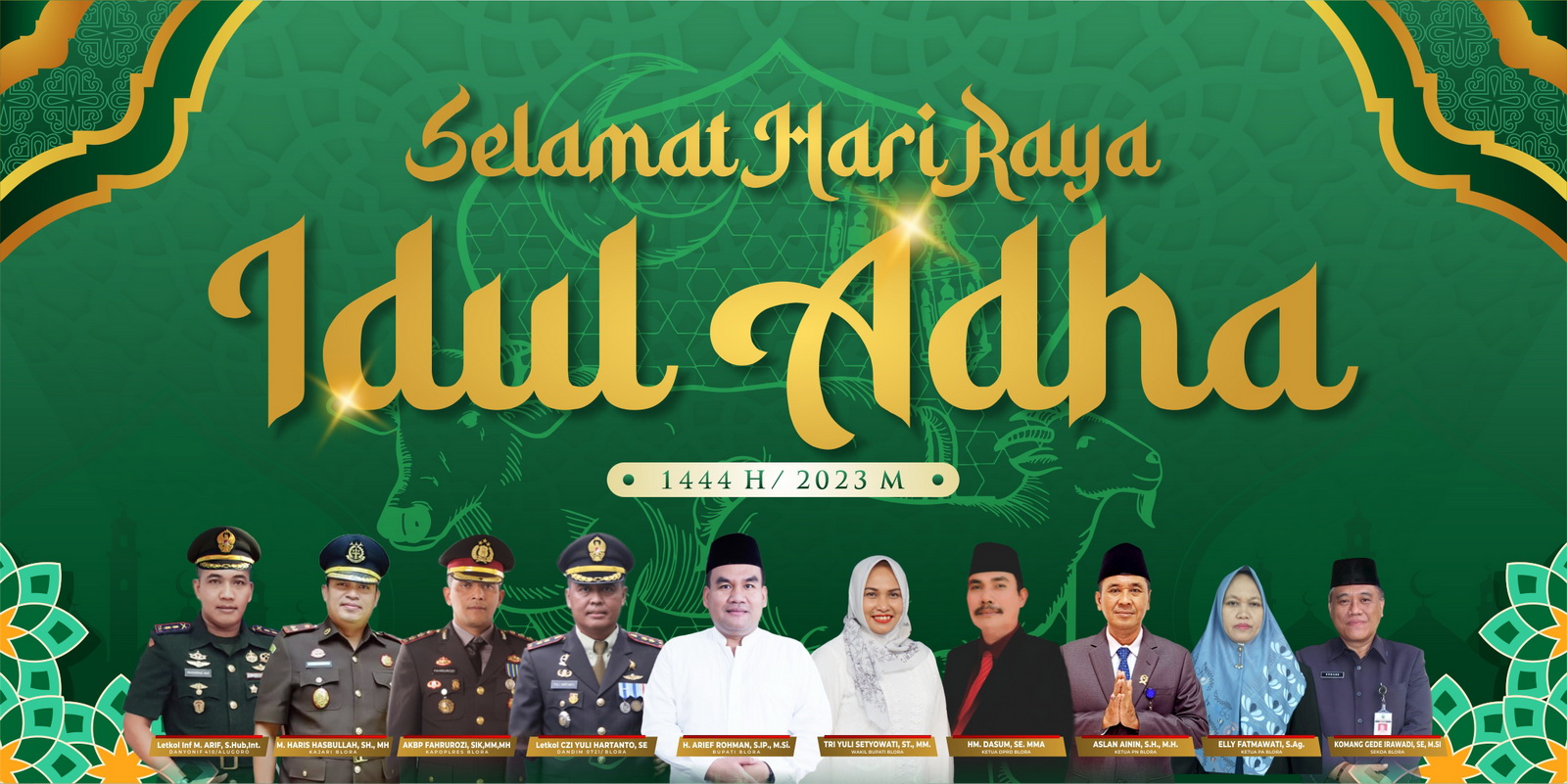 Ucapan Selamat Iduladha 1444 H - Pemkab Blora (Mobile)