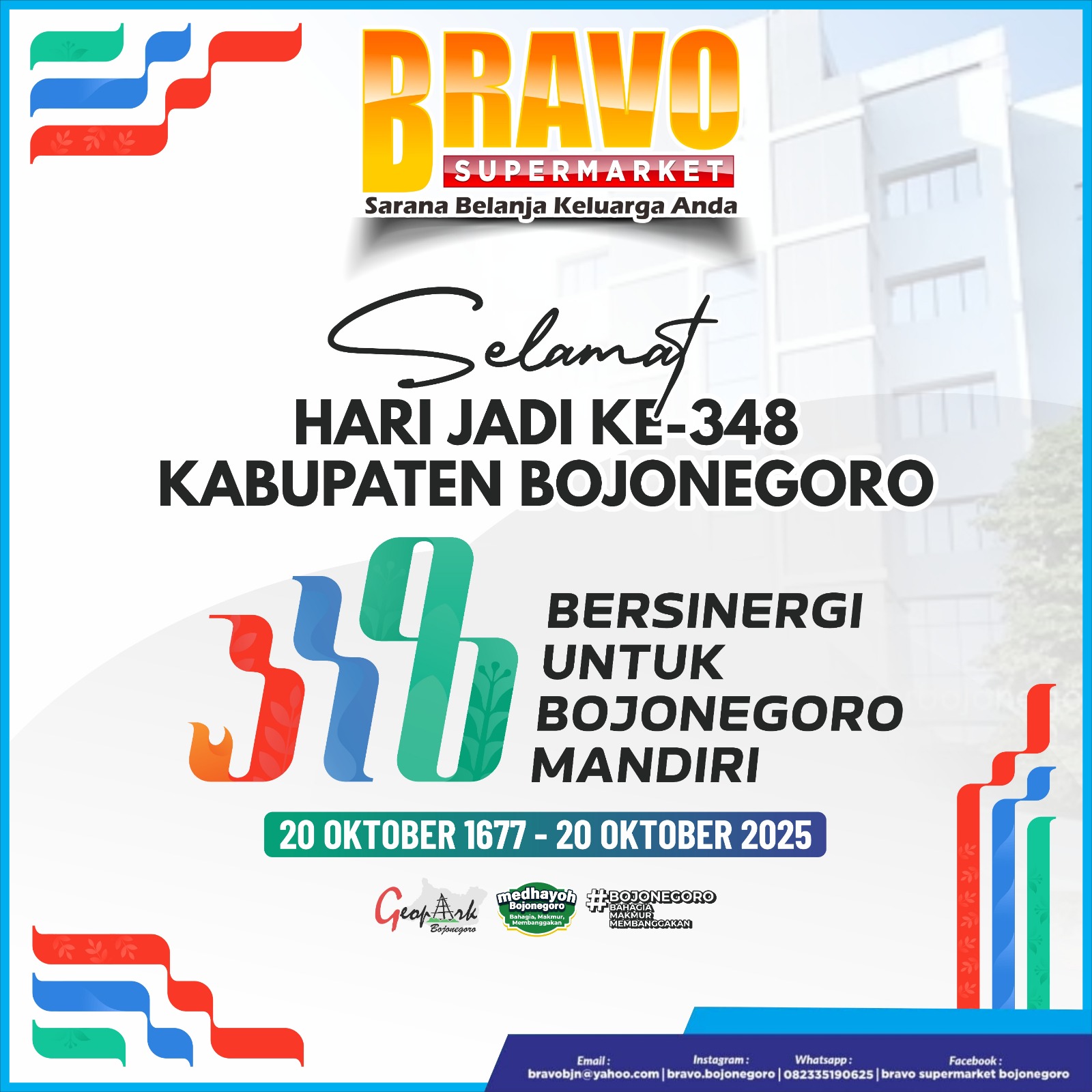 Banner Ucapan HJB ke-348 BRAVO  (mobil)