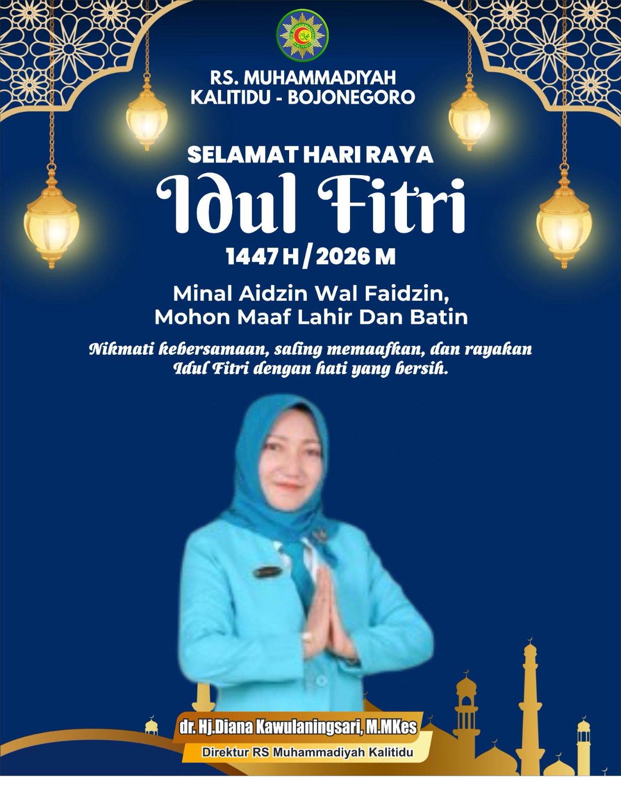Banner Ucapan Idulfitri 1447 H RSI Kalitidu (Desktop)
