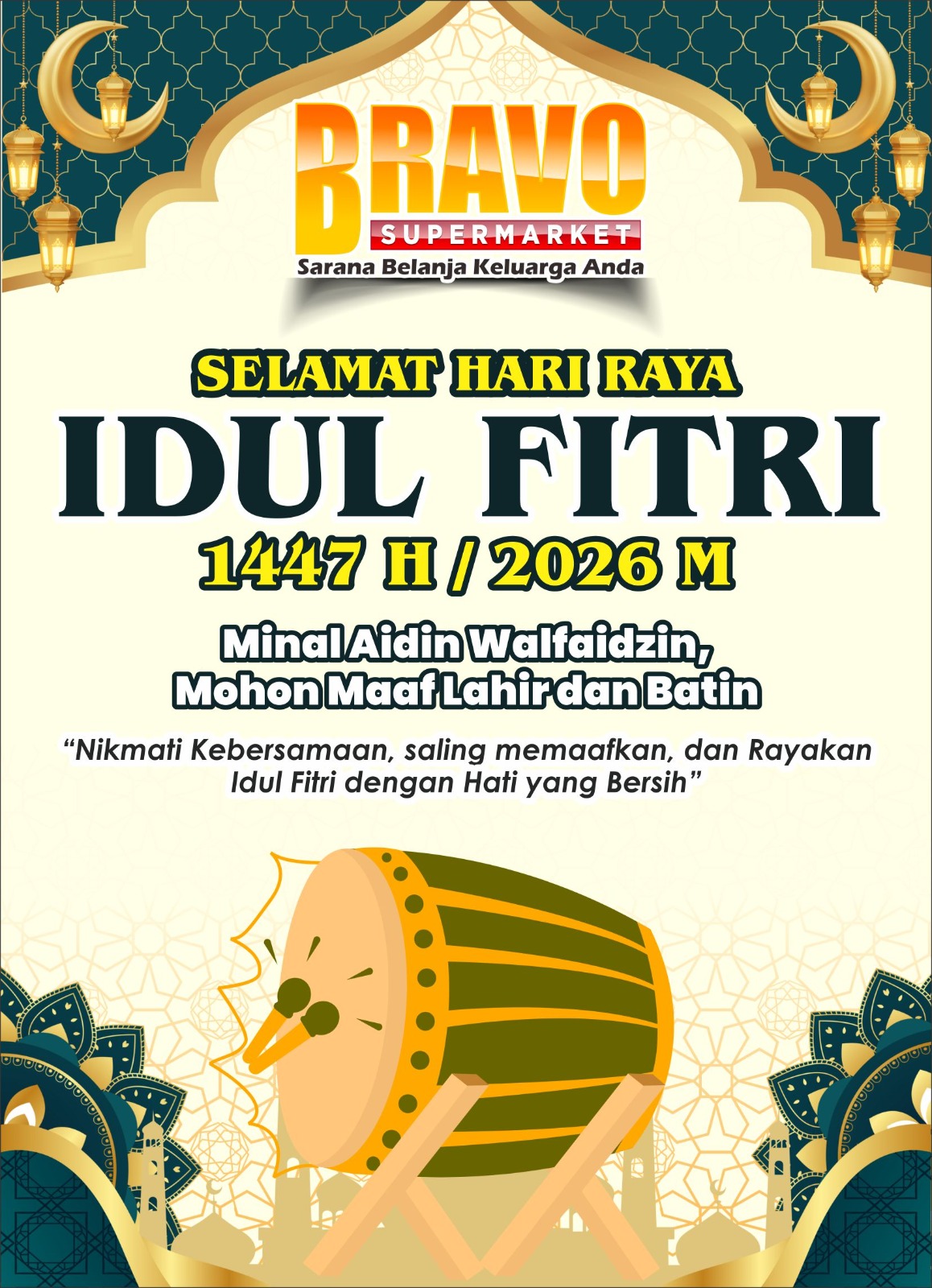 Banner Ucapan Idulfitri 1447 H Bravo (Desktop)