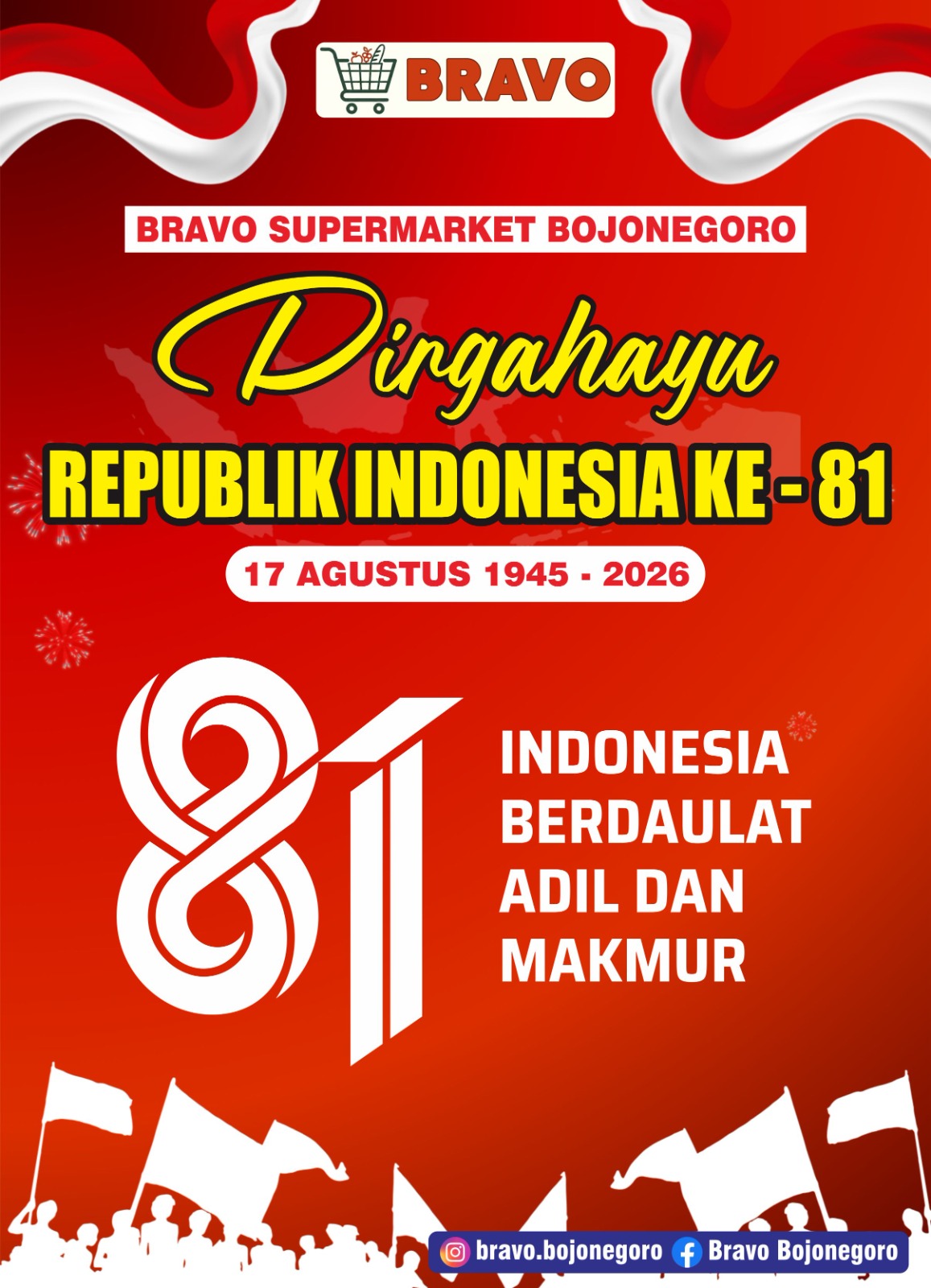 Banner Ucapan HUT RI KE-81 Bravo  (Desktop)